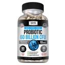 Kaya Naturals Probiotic 60 milliárd CFU - Probiotikumok nőknek, Probiotikumok férfiaknak és felnőtteknek, természetes - Gut Health & Immune Supplement Supplement - Szolgáltatások emésztőrendszeri támogatás - 60 növényi kapszula