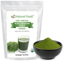 Z Natural Foods Organic Wheat Grass Juice Powder - Superfood for Healthy Aging & Digestion - Non-GMO, Vegan, Kosher - Perfekt für Säfte, Joghurt & Smoothies - Weizengrass Juice Powder Bliss, 1 lb