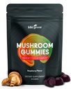 KIKI Zöld gombás gumik Oroszlán sörényével és 9 Adaptogen Superfoods Blend - Chaga, Red Reishi, Cordyceps, Shiitake, Black Fungus 124; 60 Count, 10: 1 kivonat