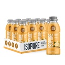 Isopure Zero Carb 32g Tiszta fehérje Ready- to- Drink, Tejsavó fehérje izolátum, Lemonade, 12 csomag (csomagolás május Vary)