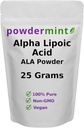Alpha Lipoic Acid Powder (RS- ALA, Pure ALA) (Multiple Sizes) Antioxidáns (ALA Powder) Scoop