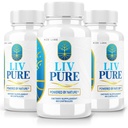 Rize laborok - LivPure Powered by Nature - Advanced Formula - Pure Support Dietary Supplement for Life Support, Extra Strength, Vegan, Májfunkciós tabletták (180 kapszula)