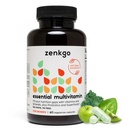 Zenkgo multivitaminok + Organic Whole Foods + Probiotics for Women, Supports Immunity, Digestion, Energy, Gut Health, Vitamins A, E, B6, B12, Vegan D3, K2 (MK- 7), Folate, Ásványok, Superfoods (60Ct / 30Day)