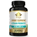 Spore Supreme sport alapú probiotikus 120 Kapszula x 10 milliárd / 4 Strain Formula - 4 hónapos ellátás - nem kell hűteni, Acid ellenálló Strains, Tejmentes