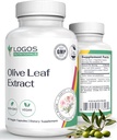 Olive Leaf kivonat kapszula - Immunkiegészítés férfiak és nők számára, polifenol és Flavonoid az általános Wellness - Non-GMO és vegán olívaolaj kapszula - 60 gróf