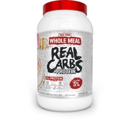 5% Nutrition Rich Piana Real Carbs + Protein - 124; Clean Mass Gainer Meal Prospect Protein - 124; Carbohidrát a Pre Workout / Post- Workout Recovery Meal - 124; 3 lb, 20 Srvgs (születésnapi torta + fehérje)
