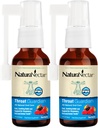 NaturaNectar - Bee Propolis Throat Spray - Unique Throat Relief and Wellness Agent - Brazil Bee Propolis Throat Guardian Spray - Etikai méhészet - Honey Bee Berry Flavor (2- Pack, 1.06 Fl Oz.)