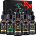 XIKEZAN 5 Pack Beard Oil Set w / Sandalwood, Orange, Vanilla, Cedarwood, Unsoled for Beard Care, Moisturizing, Soften, Szülinapi ajándékok férfiaknak Ő apa férje karácsonyi ajándékok Stocking Stuffers