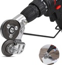 Frissített elektromos fúrólap, New Metal Nibbler Drill Cutter csatolás / Adapter, DIY Metal Drill csatolás, Sheet Metal Knife for Cutting Iron, White Sheet, Steel, Copper, Aluminum