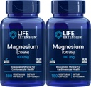 Life Extension Magnézium (Citrate) 100 mg, 180 Veg Caps (2-es csomag) - Mag kiegészítés