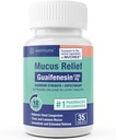 WELMATE - Guaifenesin 1200mg (35 tabletta) - Mucus Relief - Expectorant - Cough & Cold - 12 Hr Support - Extended- Release BioLayer Tablets - Over- The- Counter Medication
