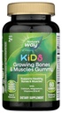 Természet 's Way Kids Growing Bones & Muscles Gumies, Supports Healthy Bones & Muscles *, Kalcium, Magnézium, Vitamins D3 & K1, Ages 2 +, Wildberry Favored, 60 Gumies (Packaging May Vary)