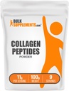 BulkSupplements.com Collagen Peptides Powder - Bovine Collagen Powder, Powdered Collagen Supplement - Hydrolized & Gluten Free, 11g per Serving, 100g (3.5 oz) (1-es csomag)