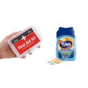 DMI 76- Piece First Aid Kit és TUMS 12 Count Smooties Extra Strength 750mg Kalcium-karbonát Antacid rágótabletta Bundle