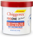 Chiggerex 2X Power First Aid Gyógyszeres kenőcs Tetű, Szúnyog Bites, Ticks és Bug Bite Relief Aloe Vera & Kamilla, 6 oz