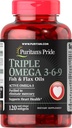 Puritan 's Pride Triple Omega 3-6-9 Fish & Flax Olajok