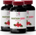 antioxidant berry blend - HAWTHORN BERRIES EXTRACT - hawthorn berry antioxidant, hawthorn extract supplement, berry supplement, hawthorn berry for skin, energy supplements for women 3 Bot 180 Caps