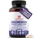 Triple Complex Magnézium Supplement - Fast- Acting Magnézium Complex Supplement with Glycinate, Citrate & Malate for Relaxation, Sleep & Well- Being - Natural, Vegan, Non-GMO Capsules (300mg)