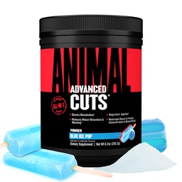 Állati Cuts Thermogenic Fat Burner Powder - Fogyás a nők és férfiak a metabolizmus, energia, Fókusz, és Nootropic Brain Support Ketones Appetite Suppressant - Blue Ice Pop Flavor