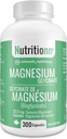 Magnesium Glycinate Supplement - 300 Kapseln x 212.5 mg Elemental Magnesium, 425 mg Einmal täglich für Frauen und Männer - Pure Chelat Bisglycinat für Schlaf und Gesundheit - Made in USA von Nutritionn