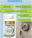 PREBIOTICS, Support Digestion & Gut Health, Feeds jó probiotikus baktériumok, Növeli a gut immunfunkció, Vegan & Non-GMO Gut Health Complex férfiaknak, nőknek és gyermekeknek, 60 kapszula