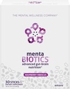 MentaBiotics ® Advance Gut Brain Nutrition Prebiotic, Probiotic, and Phytobiotics, Málna Hibiscus, 30 Servings
