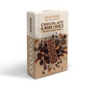 BODI BEACHBAR Plant- alapú csokoládé mandula Crunch - Protein Rich Vegan Snack Bar, gluténmentes, alacsony glikémiás index, 10g fehérje, 150 kalória, 15 rúd / doboz