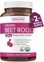 USDA Organic Beet Root Powder (120 tabletta) 1350mg Beets Per Serving Black Pepper Extra abszorpcióhoz - Super Antioxidant and Nitrate Supplement for Athletic Performance and Stamina- Nincs kapszula