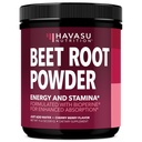 Organic Beet Root Powder with Vitamin B12 & Coryceps - Nitric Oxide Supplement - Beetroot Powder for Energy & Post Workout Recovery - Mix with water or Smoothies, Cherry Berry Flavor - 30 Servings