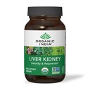 Organic India Máj és vese Cleanse Detox javítási - Gyógynövény kiegészítés - Detoxify & Reficiate, Támogatja az egészséges máj & vese funkció, Vegan, USDA Certified Organic, Non-GMO - 90 kapszula