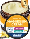 Venture Pal Magnesium Lotion, topische Magnesiumcreme für Schlaf, Leg Cramps & Schmerz, Muskelentspannung, ruhig, Feuchtigkeitsergänzung mit Kokosöl, Shea Butter & Hyaluronsäure, Safe für Kinder