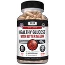 Kaya Naturals Egészséges Gluco Bitterdinium Supplement 124; Support Healthy Levels and Function, 20 Herbs Vitamins and Minerals, Alpha Lipoic Acide, Fahéj, C-vitamin & E, Non-GMO (60 Count)