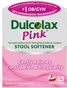 Dulcolax Pink Stool Softener, Docusate Nátrium-, 100 mg lágy gél tabletta, 25 gróf