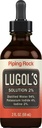 Lugols Jód Drops 2% 2 fl az 124; Folyékony kiegészítés X4; Kálium Iodid 4%) 124; által Piping Rock