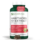 Super Potent Hawthorn Berry 10: 1 Extract Capsules for Digestion Heart Health and Glycemic support - Extra Strength Hawthorn Berry Capsules - Non-GMO Gluten Free Vegan GMP USA 2 hónapos ellátás