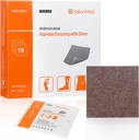 Ezüst Kalcium Alginate Sebek Dressing Pad 4 "x4", 10 csomag, Magas Absorbency Non- Stick Ag Gaze Patch nyomófekély, Bed Sore, Leg Sore, Diabetic Foot Ulcer