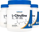 Nutricost tiszta L- citrullin (bázis) Por (600 gramm) (3 üveg)
