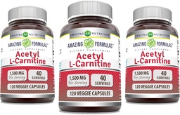 Amazing Formulas Acetyl L- karnitin 1500 Mg Per Serving Veggie Capprovement 124; Non-GMO database 124; Gluten Free Database 124; Made in USA