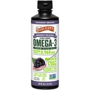 Barlean 's Vegan Omega 3 6 9 Flaxseed Oil Liquid Supply, BlackBerry Smoothie, Flax Seed Oil, 2968 mg ALA Fatty Acid, Non-GMO and Gluten Free, 16 oz