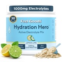 Tapintható termékek hidratáló hője, 1000 mg elektrolit por, cukormentes, magnézium, szerves Aloe Vera, szerves aloe, L Theanine, C & B12 vitamin, nem GMO, Keto, Vegan
