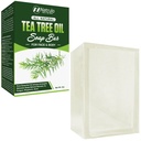 Tea Tree Oil Soap Bar Face & Body, 4oz - gombaellenes fertőtlenítő Natural Remedy Skin Cleanser - Pure Essential Oil Infused Skincare Cleansing Anti Fungal Bar Soap for Gungus, Ringwork, Acne