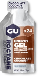 GU Energy Roctane Ultra Endurance Energy Gel, Vegan, Gluten- Free, Kosher, és Dairy- Free O- The- Sports Nutrition for Running, Biking, Tiking vagy Síelés, Csokoládé Kókusz, 24- Count