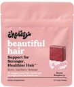 Chewsy - Beautiful Hair Chews - Promotes Stronger, Healther Hair, Biotin, Vitamins C, A, B12, D3, Goji Berry - 6- napos ellátás