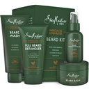 SheaMoisture Beard- Care Kit for Men, Magában foglalja Wash, Balm, Olaj, kondicionáló, Natural Shea Butter & Maracuja Oil, Nagy Ajándék