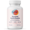 FullWell Prenatal Vitamins - 124; kolin, folát, D-vitamin a magzat növekedéséhez, Brain Development - 124; 26 + Vital Nutritents d.o.124; Dietitian- Formuled, OBGYN Ajánlott, Non-GMO, 3. fél tesztelt, 30 Servings