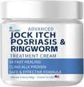 Bio- MD Jock Itch Cream, Jock Itch Cream Extra Strength for Men & Women, Psoriasis Cream, Gyűrűféreg Kezelés az embereknek, Itch Cream - Erőteljes és gyors megkönnyebbülés