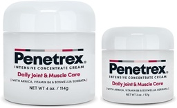 Penetrax Joint & Muscle Therapy Duo - Soothing Relief for Back, Neck, Hands, Feet & Nerves - Rub with Arnica, B6 MSM & Boswellia - 2oz, 4oz