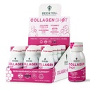 Bee and You Collagen Liquid Shot Drink C-vitaminnal, Propolis kivonat, Hyaluronic Acid, Biotin, Promotes Skin, Haj, Köröm- és Joint Health, 1.69 fl. Oz x 12 Pack