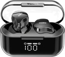 TOZO T18 Vezeték nélküli fülhallgató Bluetooth Headphone 5.3, IPX8 Vízálló fül Buds, 4 Mic Clear Call Long Playtime LED Digital Display Charging Case, Stereo Bass Sound 32