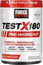 FORCE FACTOR Test X180 Előmunkáló por és energia kiegészítés, Focus & Endurance, Build Muscle & Strength, Nitric Oxide kiegészítés Ashwagandaha & L- Citrulline, Gyümölcs punch, 30 szervadékok